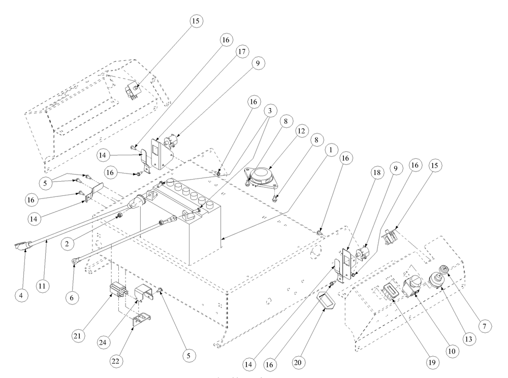 Electrical Assembly (2005) Diagram and Parts List for Z-FORCE44 53AA5B6L-53AA5B6L709-53AA5B6L710-53AA5B6L712 Cub Cadet Lawn Tractor